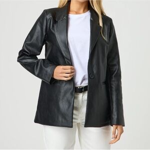 Glassons faux leather blazer